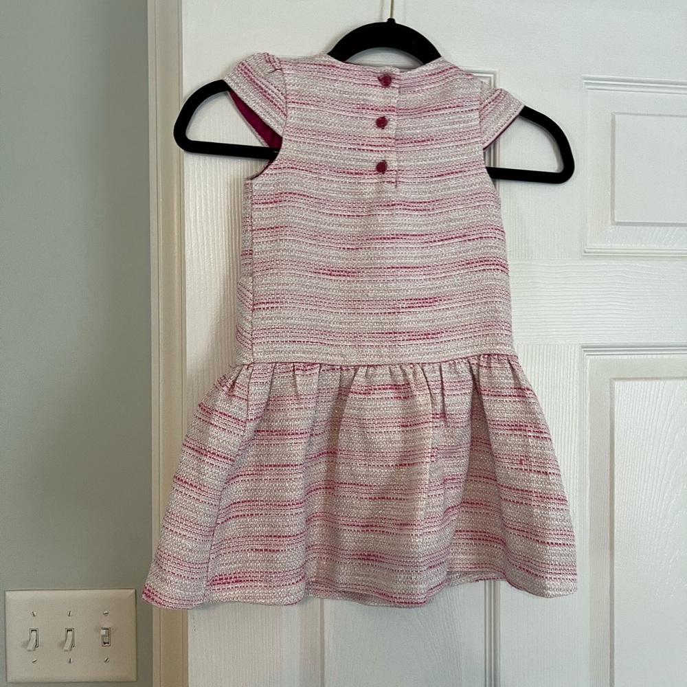 Janie and Jack Red and White Pleated Sundress with Tie Front - Picture 2 of 3